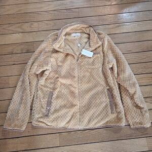 Simply Southern Plush Tan Fleece Jacket *NEW*